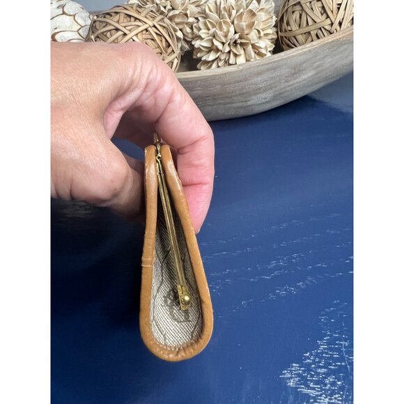 Christian Dior Kisslock Canvas Coin Purse - Picture 5 of 9